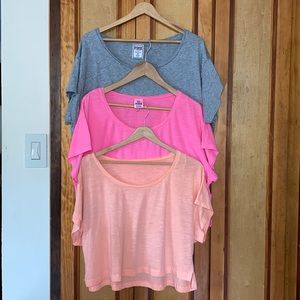 Set of 3 VS PINK crop tops